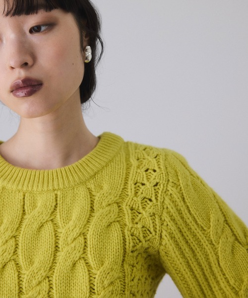 Drawer イエロー リブ編み ニット 1 URBAN RESEARCH Sonny Label（アーバンリサーチサニーレーベル）の