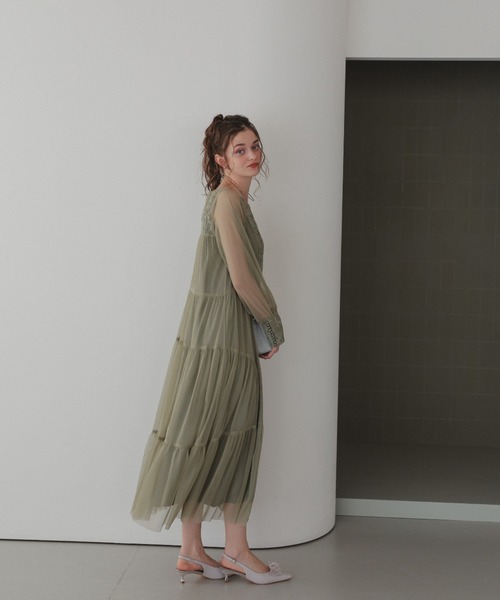 Dorry Doll（ドリードール） ドレス モールレースサイドティアード