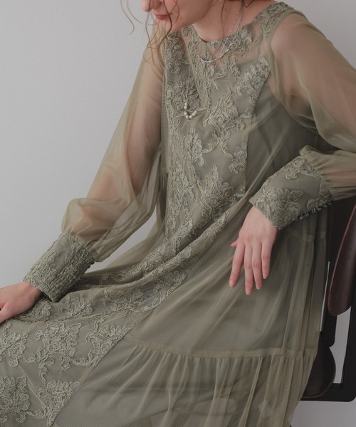 Dorry Doll（ドリードール） ドレス モールレースサイドティアード