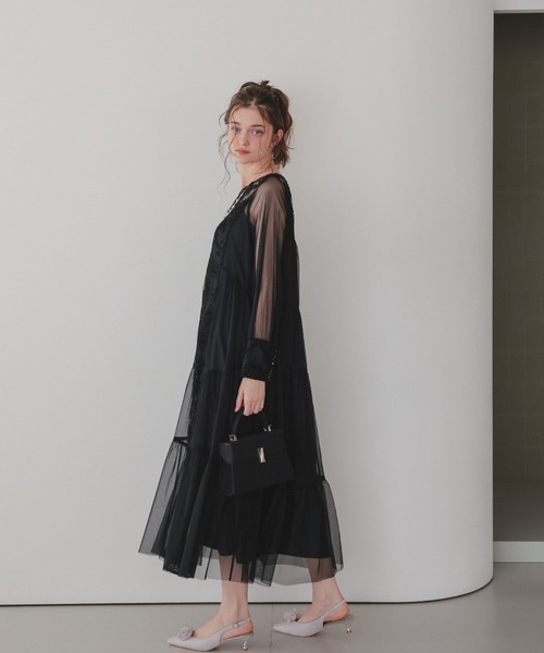 Dorry Doll（ドリードール） ドレス モールレースサイドティアード