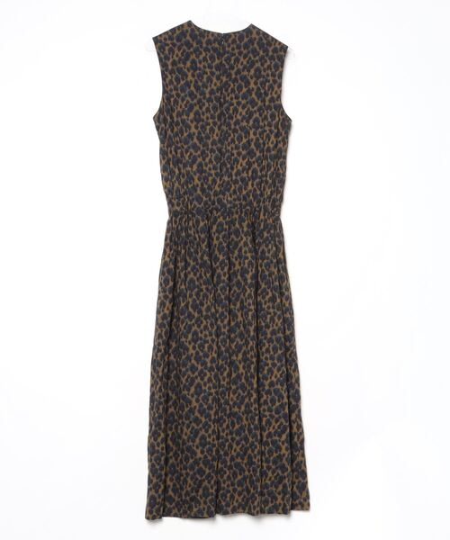 「SACRA」 ノースリーブワンピース 38 グリーン レディース_画像2