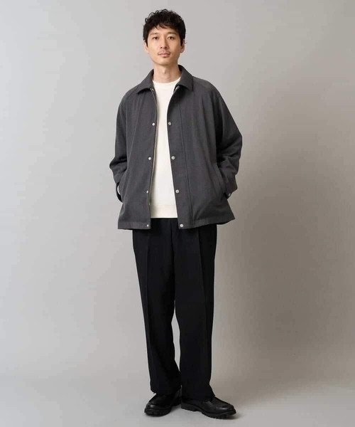 BRIEFING グレー ラグランスリーブジャケット a.v.v（アー・ヴェ・ヴェ） コート ジャケット 「洗濯機で洗える