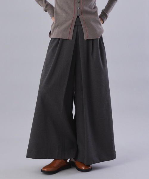 Muscat パンツ ボックスタックワイドパンツ レディース : ZOZOTOWN