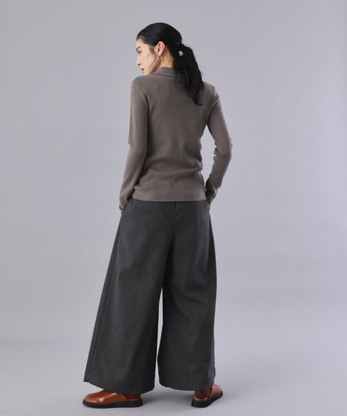 Muscat パンツ ボックスタックワイドパンツ レディース : ZOZOTOWN