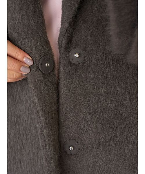 SNIDEL（スナイデル） コート チェスターコート ブローチ付きシャギー