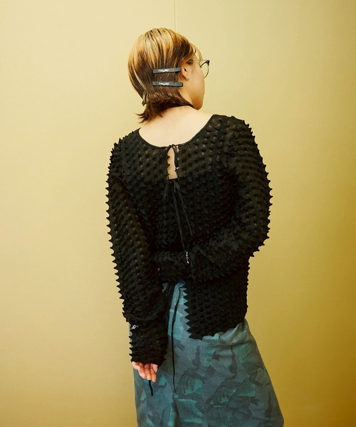 OPEN SESAME CLUB カーディガン ice cotton short cardigan OCF25103