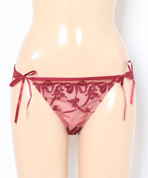 ★PEACH JOHN★サテンフリルリボンショーツ★紐パンツ下着★PINK★レア PEACH JOHN（ピーチジョン） ショーツ リボンモチーフショーツ