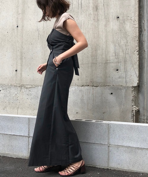 「&g'aime」 キャミソールワンピース FREE ブラック レディース_画像7