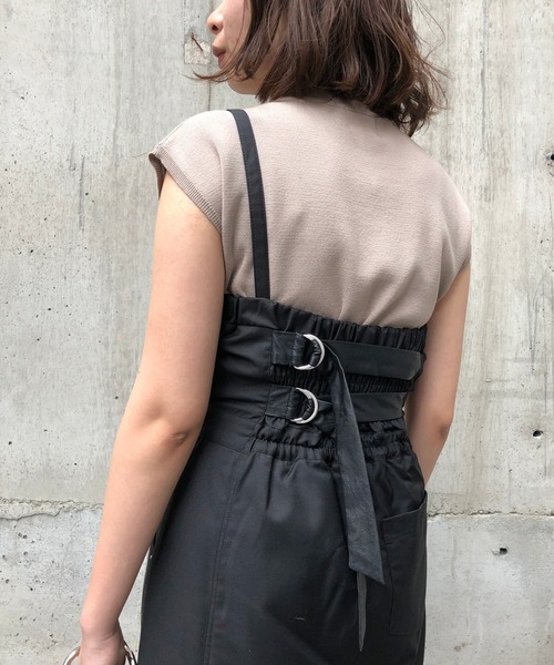 「&g'aime」 キャミソールワンピース FREE ブラック レディース_画像8