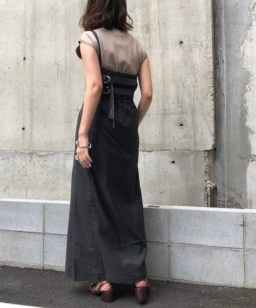 「&g'aime」 キャミソールワンピース FREE ブラック レディース_画像9