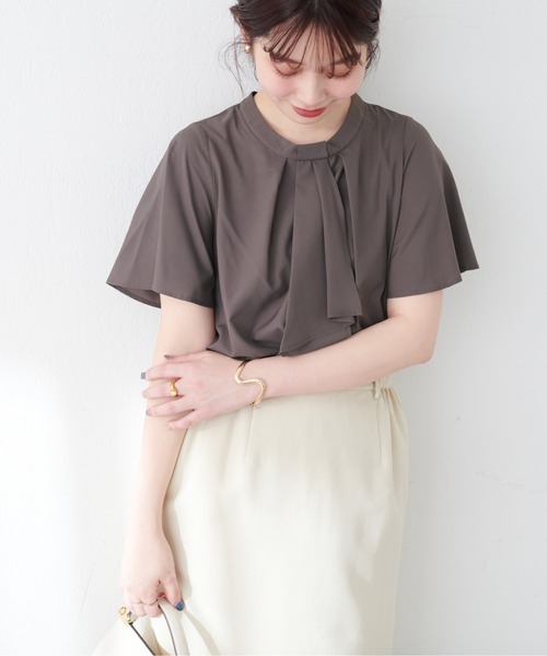 「natural couture」 半袖ブラウス FREE ベージュ レディース_画像5
