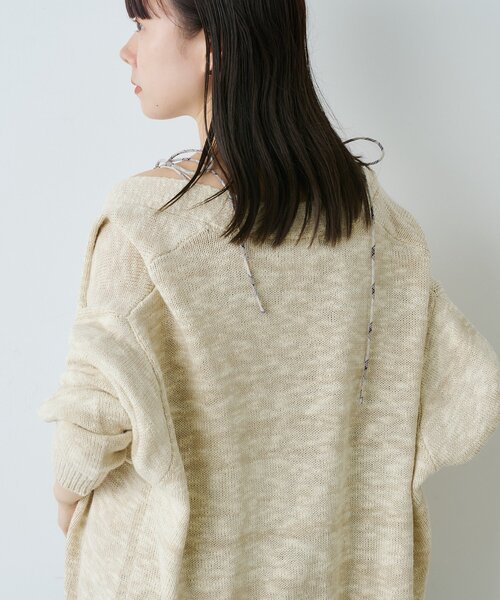 「WHIMSIC」 ニットカーディガン FREE ブルー レディース_画像3