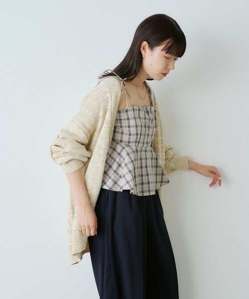 「WHIMSIC」 ニットカーディガン FREE ブルー レディース_画像5