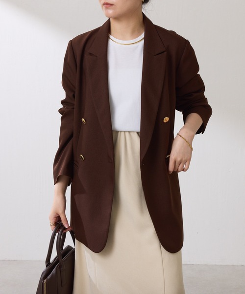 COLLAGE GALLARDAGALANTE ジャケット ブラウン COLLAGE GALLARDAGALANTE（コラージュ ガリャルダガランテ