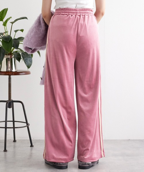 「w closet」 イージーパンツ FREE ネイビー レディース_画像9