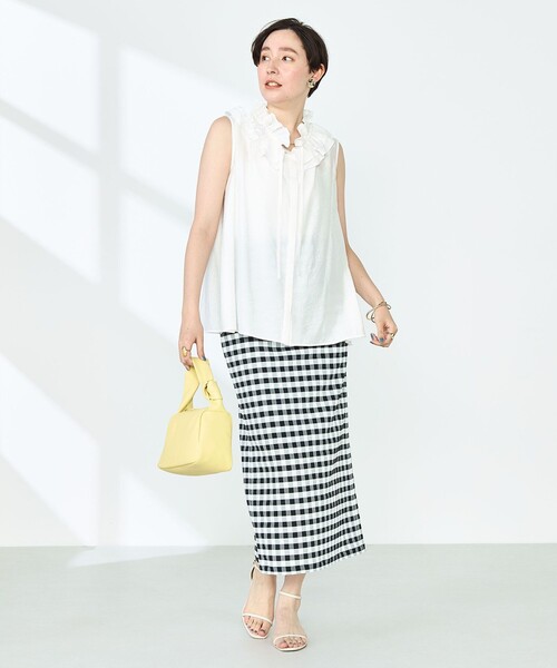 「NOLLEY'S Sophi」 ノースリーブブラウス 36 ホワイト レディース_画像2