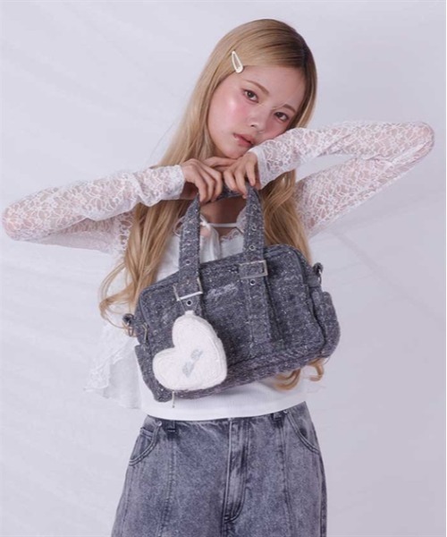 Fickle Bebe（フィクルベベ） ショルダーバッグ バッグ ミニツイード