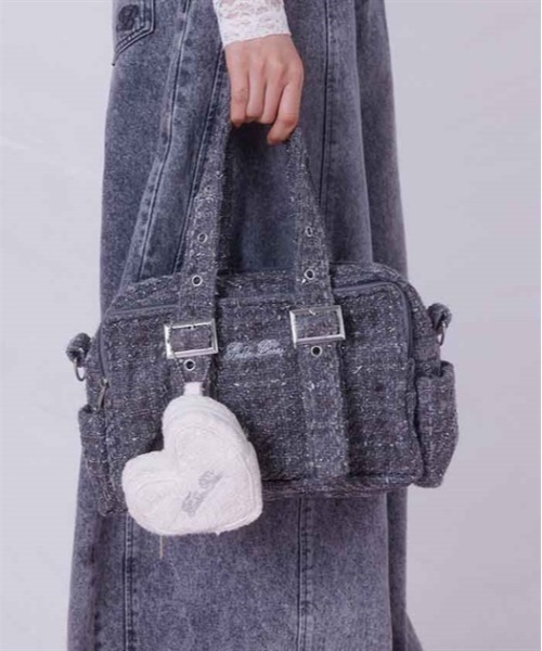 Fickle Bebe（フィクルベベ） ショルダーバッグ バッグ ミニツイード