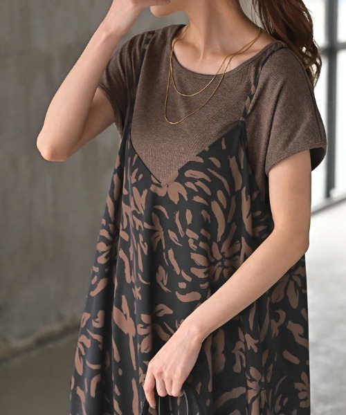 「HUG.U」 キャミソールワンピース FREE ネイビー レディース_画像2