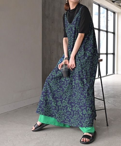 「HUG.U」 キャミソールワンピース FREE ネイビー レディース_画像5