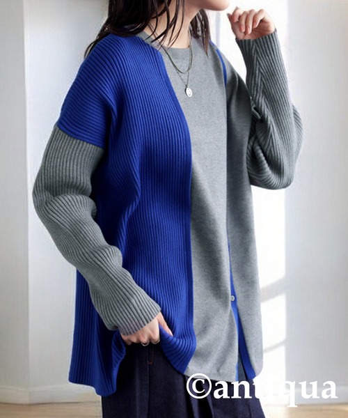 「antiqua」 長袖ニット ONESIZE ブラック系その他 レディース_画像4