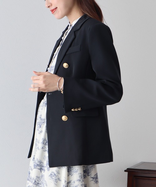 「BLUEEAST」 テーラードジャケット MEDIUM ネイビー レディース_画像5