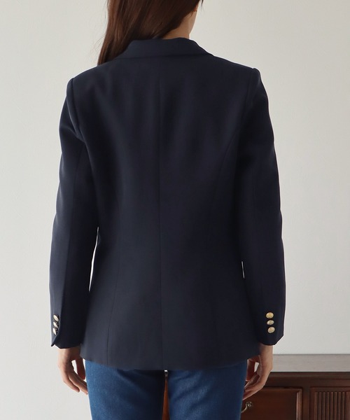 「BLUEEAST」 テーラードジャケット MEDIUM ネイビー レディース_画像8