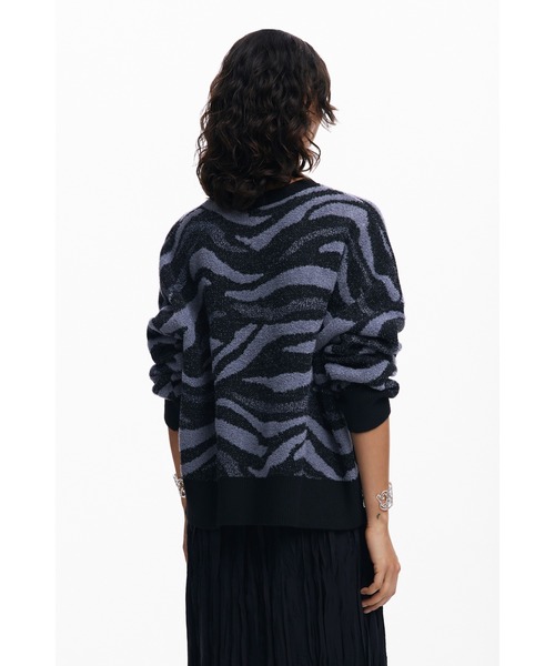 「Desigual」 長袖ニット M ブラック レディース_画像4