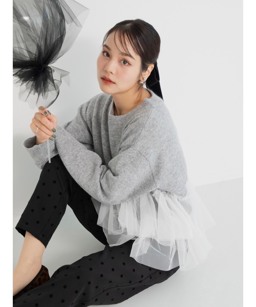 「jumelle」 長袖ニット MEDIUM アイボリー レディース_画像2
