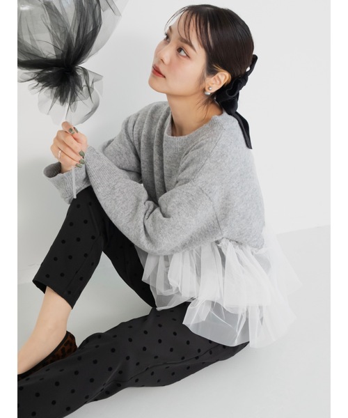 「jumelle」 長袖ニット MEDIUM アイボリー レディース_画像3