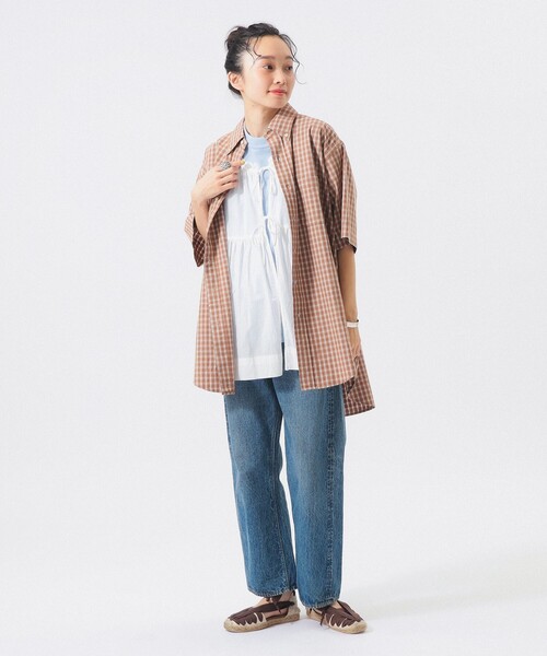 BEAMS BOY（ビームス ボーイ） ブラウス シャツ 半袖 「7/31再値下げ 