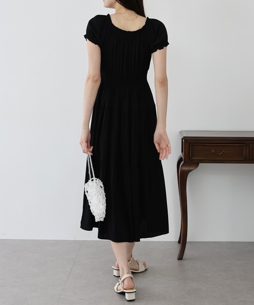 「BLUEEAST」 半袖ワンピース MEDIUM ベージュ レディース_画像2