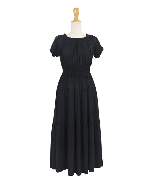 「BLUEEAST」 半袖ワンピース MEDIUM ベージュ レディース_画像8