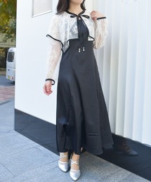 axes femme（アクシーズ ファム） ワンピース レースケープキャミ 