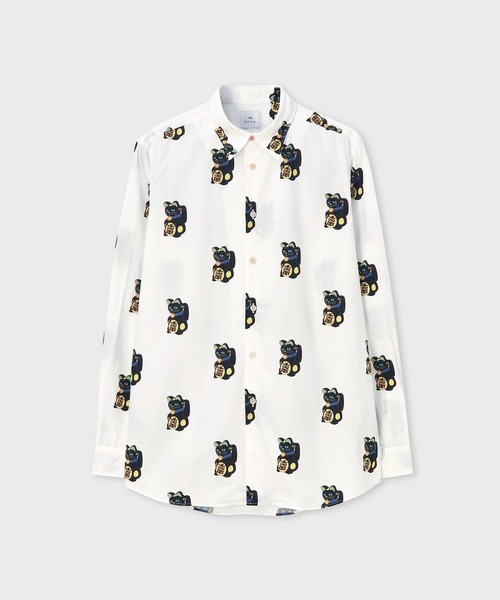 PS Paul Smith シャツ Manekineko” カジュアルシャツ / 162304 765X