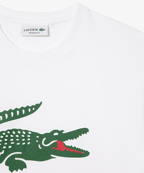「LACOSTE」 半袖Tシャツ 4 ホワイト メンズ_画像2