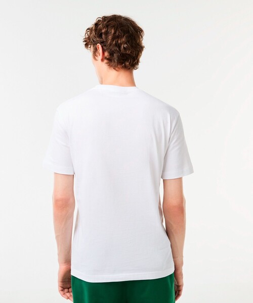 「LACOSTE」 半袖Tシャツ 4 ホワイト メンズ_画像5