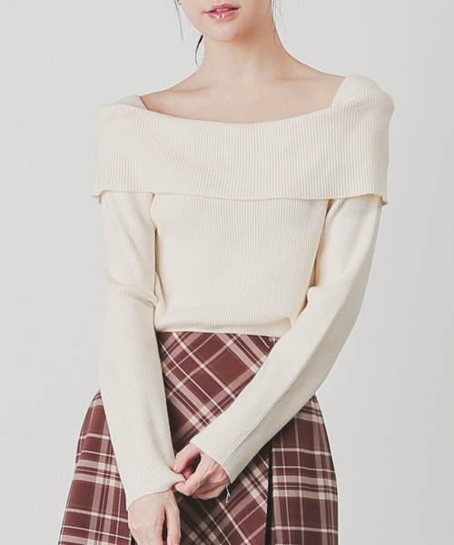 「Honeys」 「colza」長袖ニット M ブラック レディース_画像5