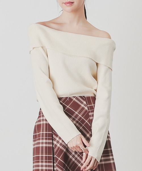 「Honeys」 「colza」長袖ニット M ブラック レディース_画像8