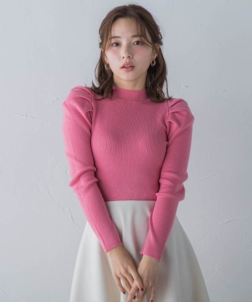 「QUEENS COURT」 長袖ニット M ピンク レディース_画像3