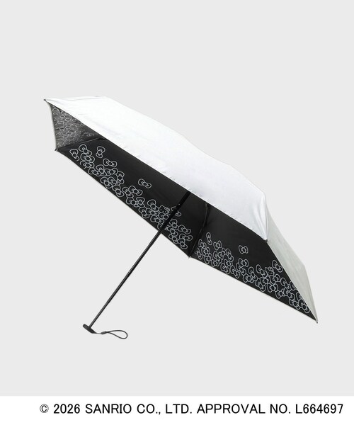 晴雨兼用 日傘 長傘 折りたたみ傘 形状記憶 軽量 「ハローキティ」晴雨