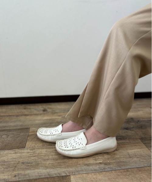 Parade デッキシューズ モカシン 軽量パンチングドライビングシューズ