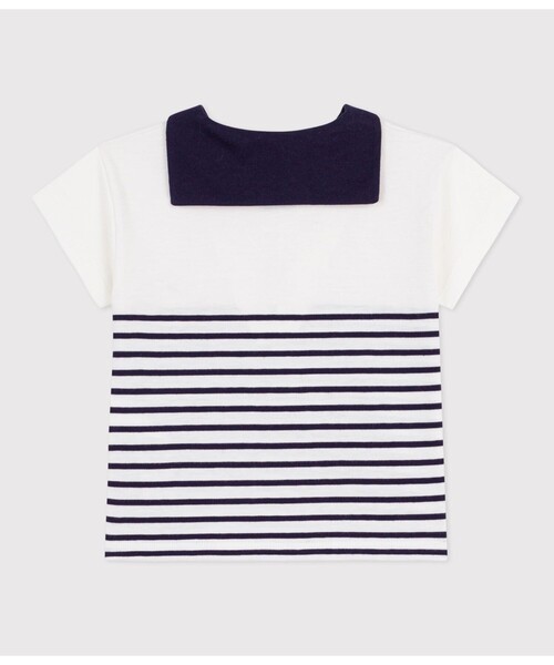 PETIT BATEAU（プチバトー） tシャツ セーラーカラー半袖Tシャツ