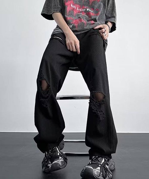 「Shoowtime」 デニムパンツ X-LARGE ブルー メンズ_画像5