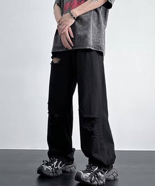 「Shoowtime」 デニムパンツ X-LARGE ブルー メンズ_画像8