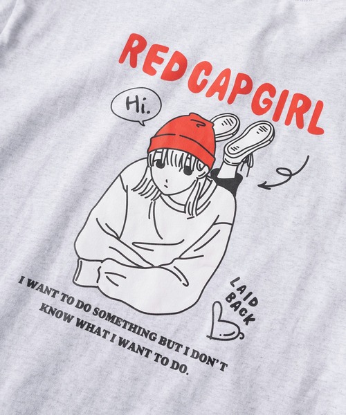 レッドキャミソール Cマーク プリント RED CAP GIRL（レッドキャプガール） tシャツ 「70」「RCG/レッド