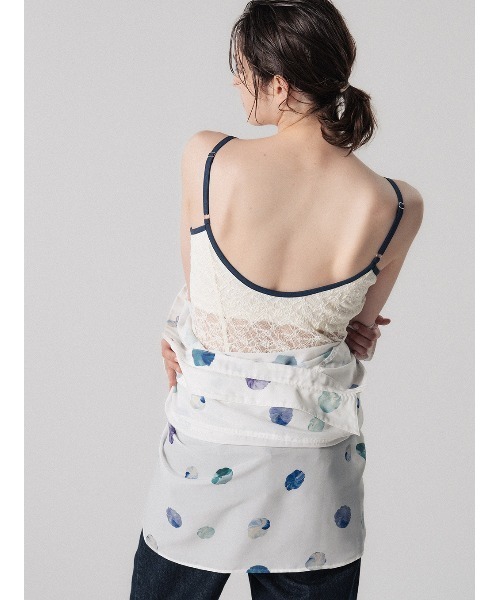 ELCHELE（エルチェレ） カップ付き キャミソール LACE CAMI BODYSUIT 