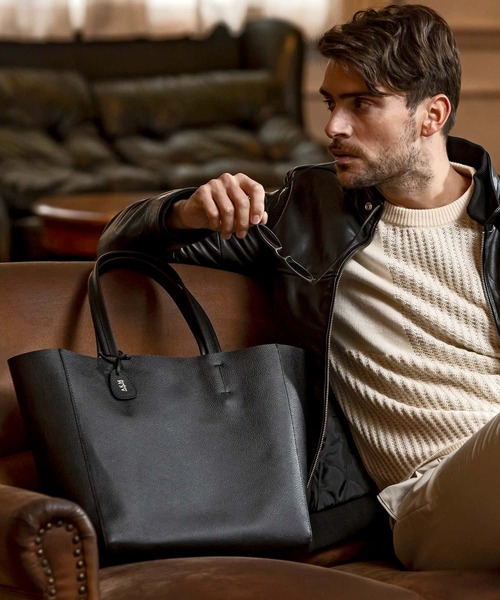 「AKM Contemporary」 トートバッグ ONE SIZE ブラウン メンズ_画像3