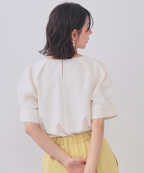「OPAQUE.CLIP」 半袖ブラウス 40 オフホワイト レディース_画像2
