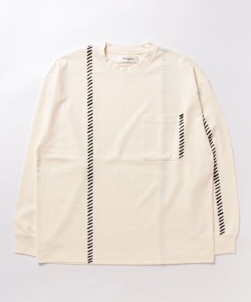 「Lui's」 長袖Tシャツ 2 アイボリー メンズ_画像2